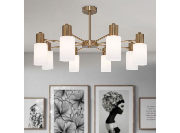 Умная потолочная люстра в стиле лофт 70160/8 латунь Smart