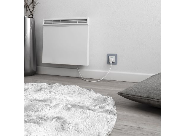 Умная  встраиваемая розетка с заземлением с защитными шторками (белый) W1171601