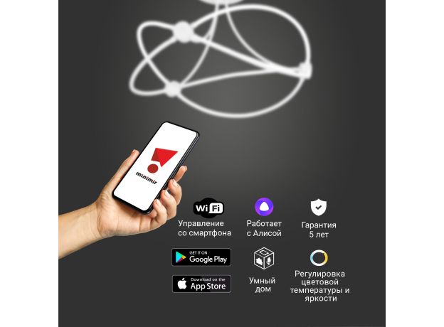 Умный потолочный светильник Eurosvet Petto 90246/6 90246/6 белый Smart