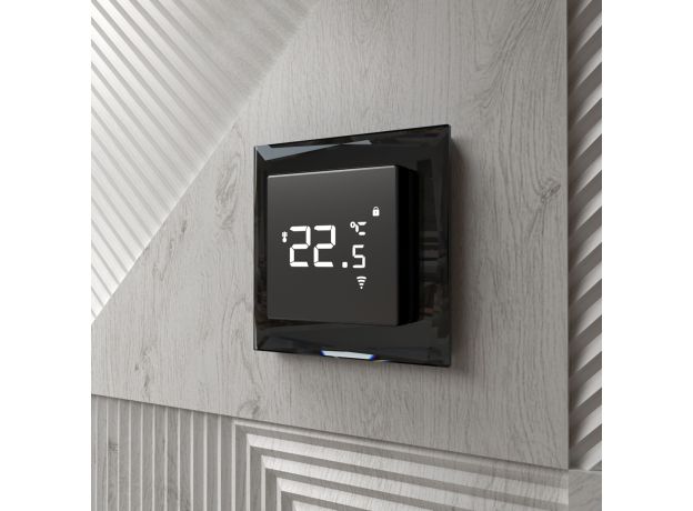 Умный сенсорный терморегулятор для теплого пола черный W1151208