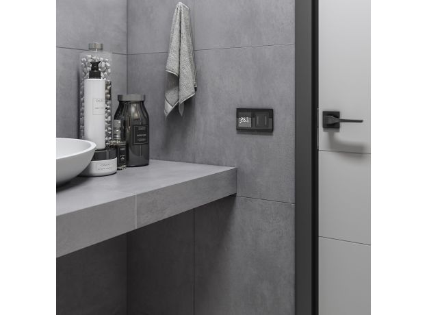 Умный сенсорный терморегулятор для теплого пола черный W1151208