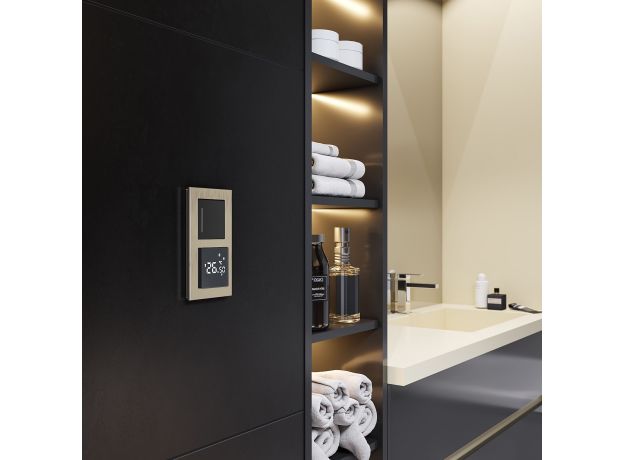 Умный сенсорный терморегулятор для теплого пола черный W1151208