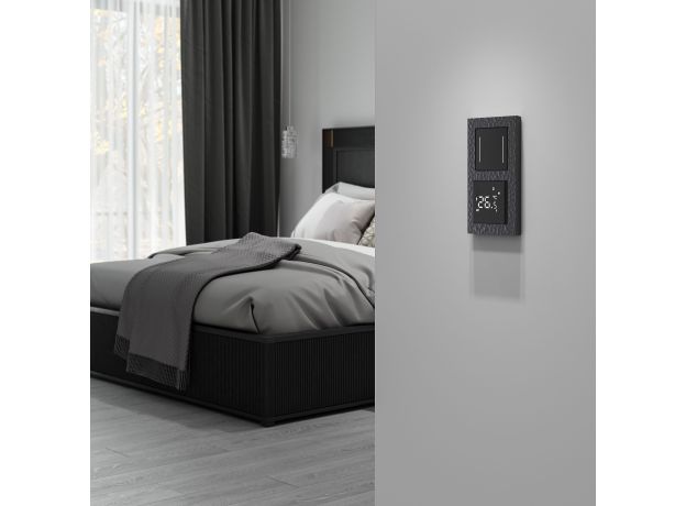 Умный сенсорный терморегулятор для теплого пола черный W1151208