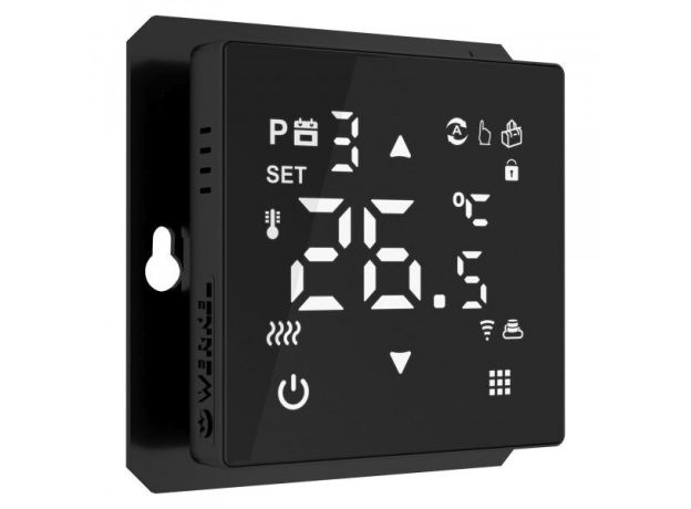 Умный сенсорный терморегулятор для теплого пола черный W1151208
