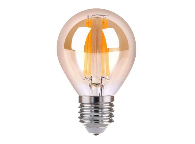 Филаментная светодиодная лампа G45 6W 3300K E27 тонированная BLE2751