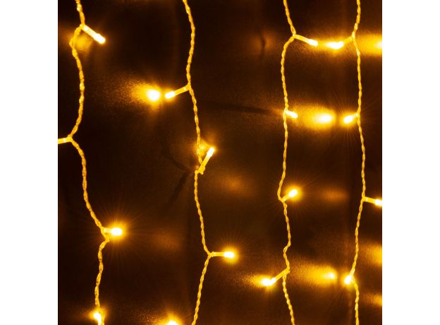 Светодиодная гирлянда занавес теплый белый 2*3м IP20 200-002 теплый белый