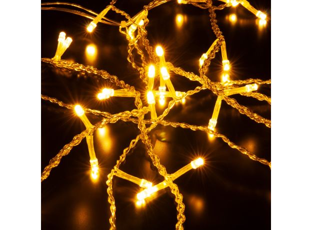 Светодиодная гирлянда занавес теплый белый 2*3м IP20 200-002 теплый белый