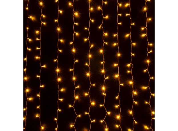 Светодиодная гирлянда занавес теплый белый 2*3м IP20 200-002 теплый белый