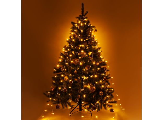 Светодиодная гирлянда занавес теплый белый 2*3м IP20 200-002 теплый белый