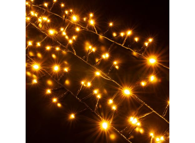 Гирлянда нить "Мишура" теплый белый 5м IP20 400-004 теплый белый