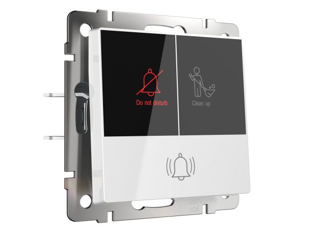 Кнопка звонка с индикацией для отелей (белый) W1114601