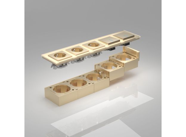 Коробка для накладного монтажа шампань W8000011