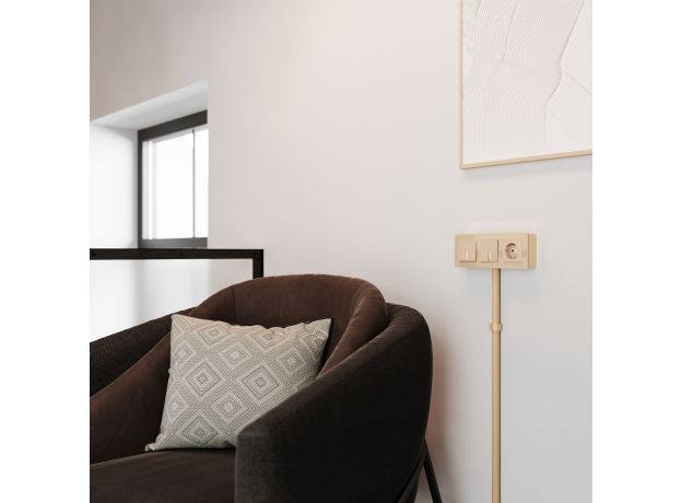 Коробка для накладного монтажа шампань W8000011