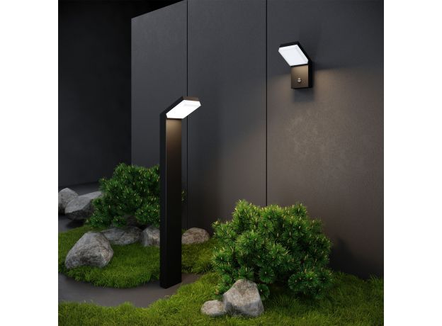 Ландшафтный светодиодный светильник Sensor IP54 1542 TECHNO LED черный