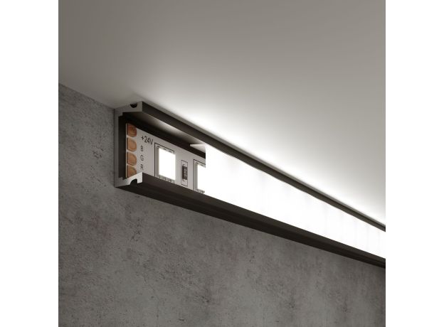 Накладной алюминиевый профиль для светодиодной ленты LL-2-ALP006