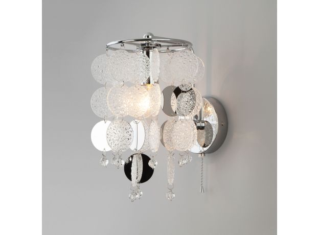 Настенный светильник с декором из фактурного стекла 334/1 (319/1)