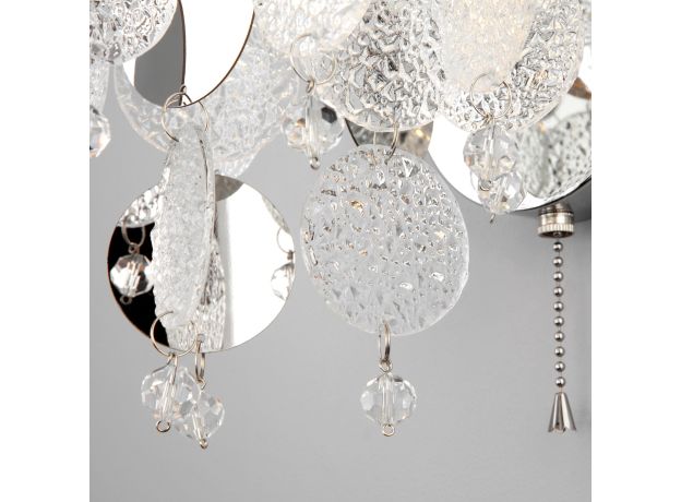 Настенный светильник с декором из фактурного стекла 334/1 (319/1)