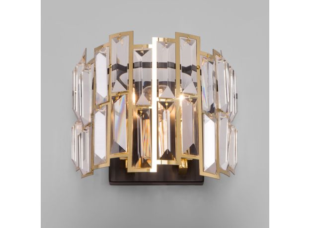 Бра с хрусталем 339/2 золото / черный