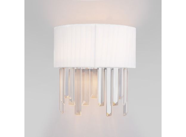 Бра с абажуром 10122/2 хром