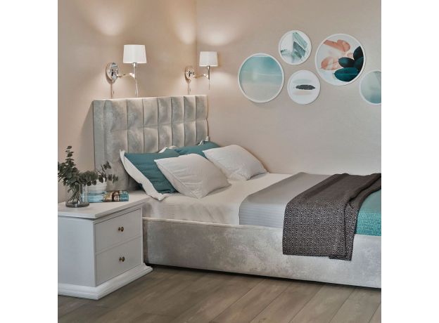 Настенное бра с абажуром 10127/1 хром/прозрачный хрусталь Strotskis (10093/1)