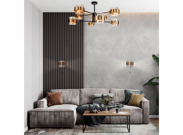 Настенный светильник в стиле лофт 70127/1 черный