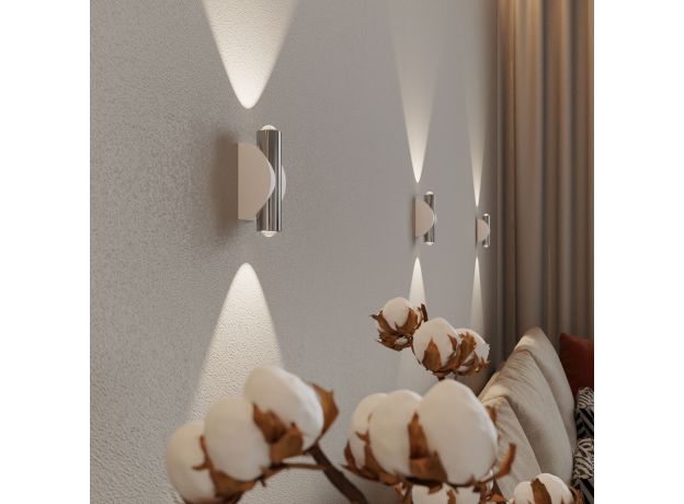 Настенный светодиодный светильник Steel LED белый/сталь 40109/LED белый/сталь