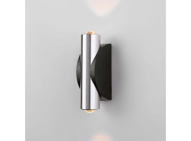 Настенный светодиодный светильник Steel LED черный/сталь 40109/LED чёрный/сталь