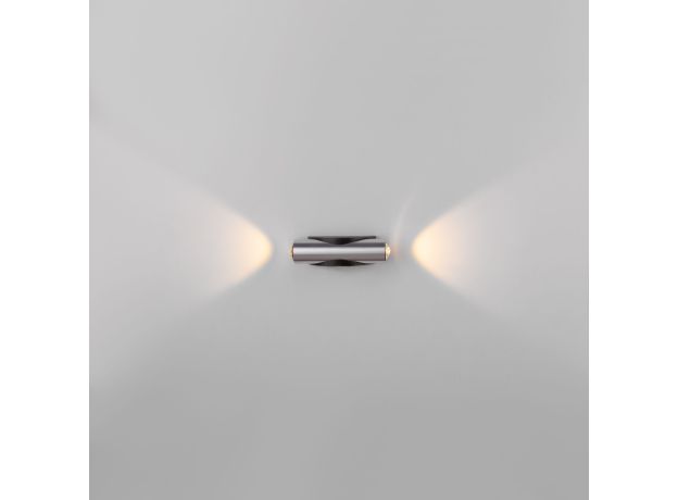 Настенный светодиодный светильник Steel LED черный/сталь 40109/LED чёрный/сталь