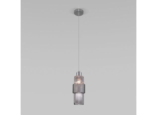 Подвесной светильник со стеклянным плафоном 50209/1 хром