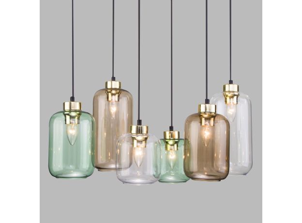 Подвесной светильник со стеклянными плафонами 3328 Marco Green
