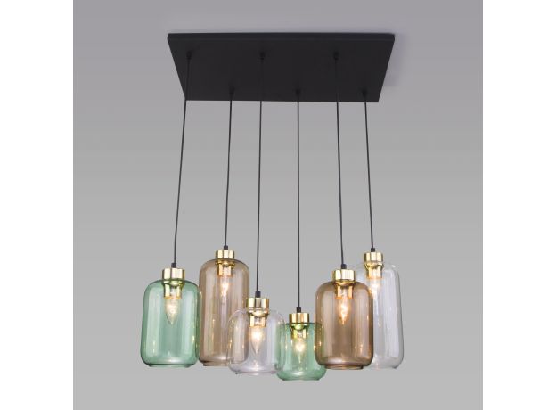 Подвесной светильник со стеклянными плафонами 3328 Marco Green