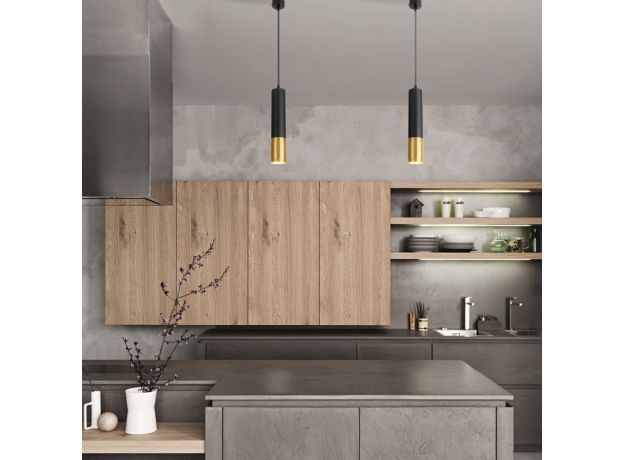 Подвесной светильник DLN108 GU10 черный/золото