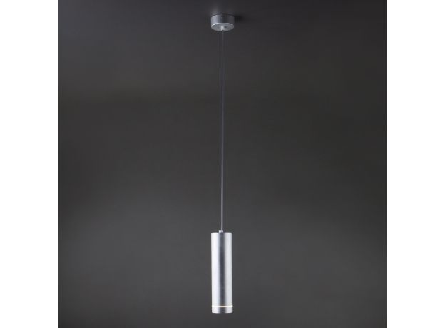 Подвесной светодиодный светильник DLR023 12W 4200K хром матовый
