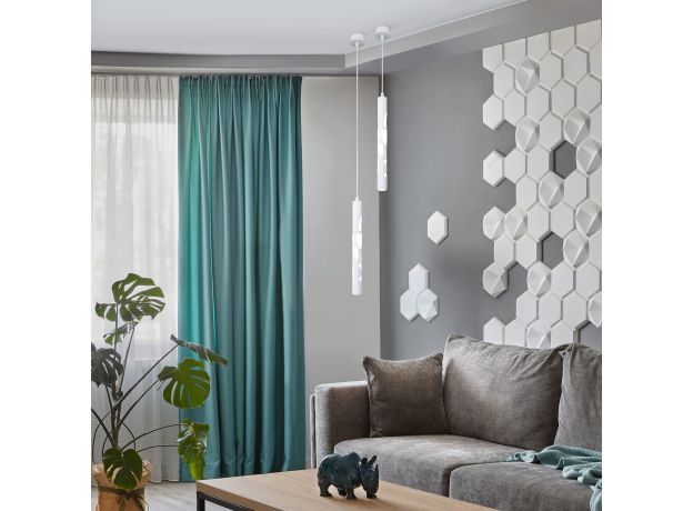 Подвесной акцентный светильник DLR037 12W 4200K белый матовый