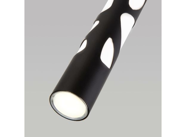 Подвесной светодиодный светильник DLR037 12W 4200K черный матовый