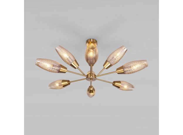 Потолочная люстра с плафонами 60140/9 золото