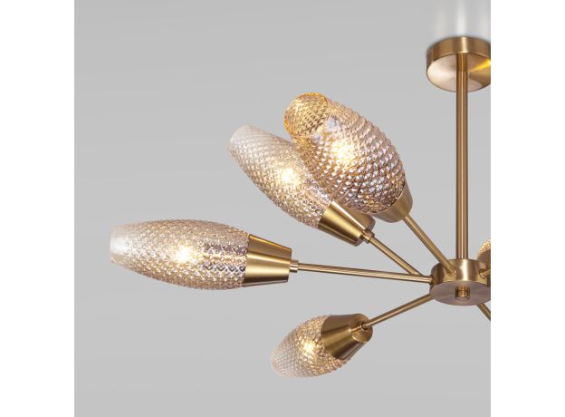 Потолочная люстра с плафонами 60140/9 золото