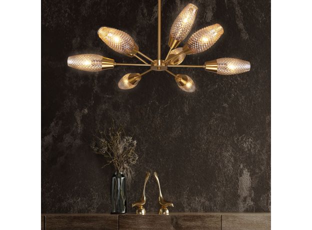 Потолочная люстра с плафонами 60140/9 золото