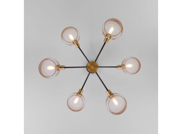 Потолочная люстра в стиле лофт 70127/6 черный