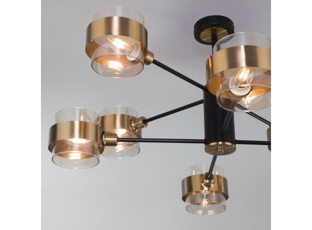 Потолочная люстра в стиле лофт 70127/8 черный