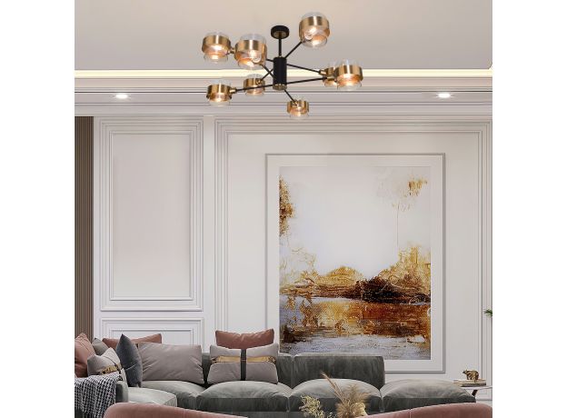 Потолочная люстра в стиле лофт 70127/8 черный