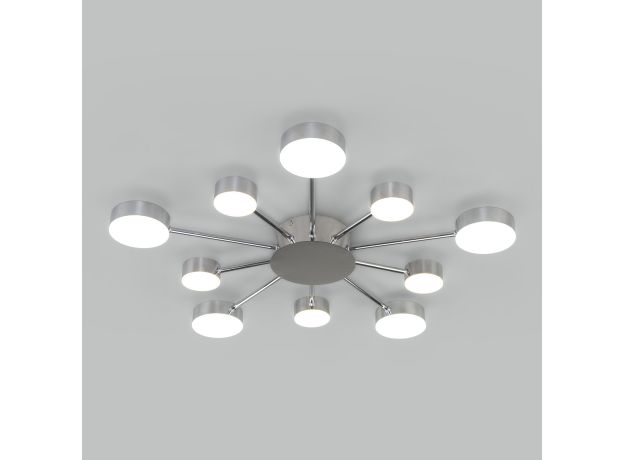 Потолочный светодиодный светильник с пультом управления 90242/10 хром