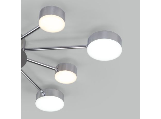 Потолочный светодиодный светильник с пультом управления 90242/10 хром