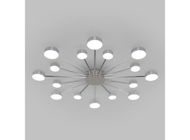 Потолочный светодиодный светильник с пультом управления 90242/16 хром