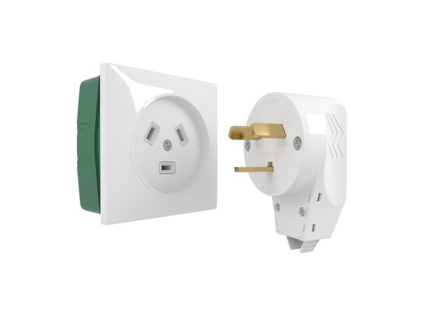 Силовая розетка с вилкой 32А 250В (белый) W1189201