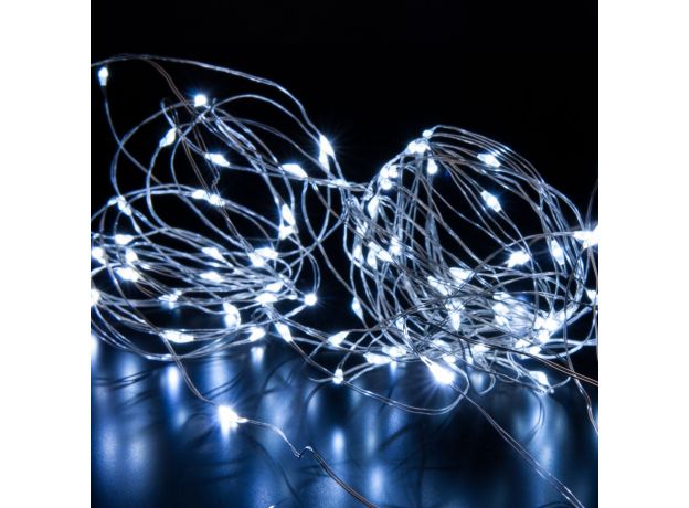Светодиодная гирлянда нить "Роса" белый 10м IP20 400-008 белый