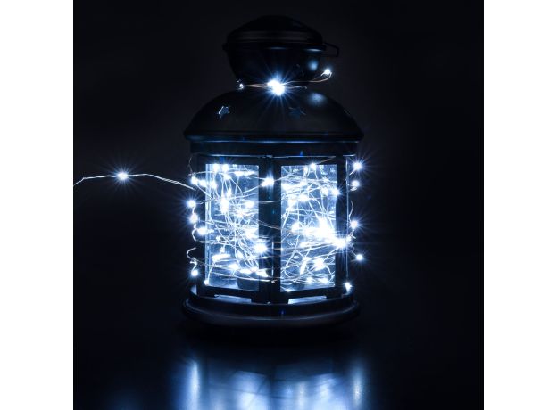 Светодиодная гирлянда нить "Роса" белый 10м IP20 400-008 белый