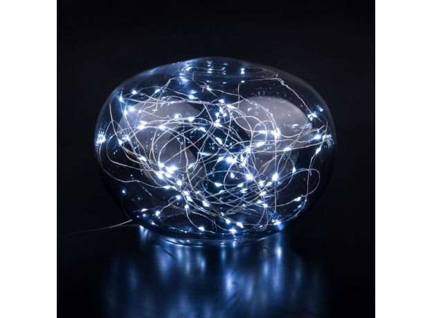 Светодиодная гирлянда нить "Роса" белый 10м IP20 400-008 белый