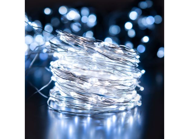 Светодиодная гирлянда занавес "Роса" белый 2*3м IP20 200-004 белый