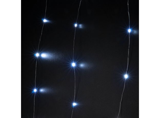 Светодиодная гирлянда занавес "Роса" белый 2*3м IP20 200-004 белый